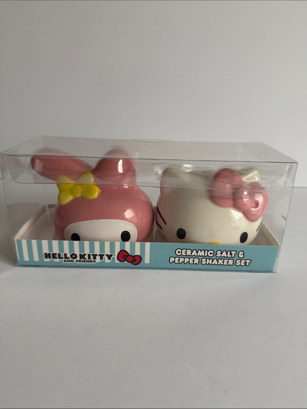 Hello Kitty & My Melody Ceramic Shakers - Pink, White, Yellow